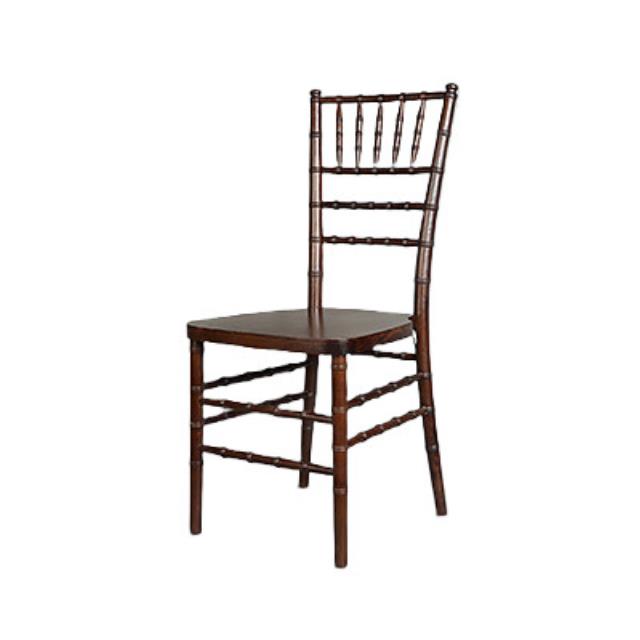 Rental store for chair chiavari mahogany in the San Jose metro area