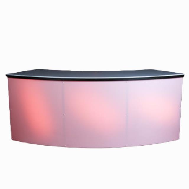 Rental store for bar plexiglass with lights in the San Jose metro area
