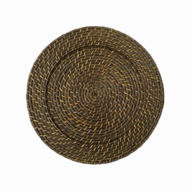 Rental store for charger rattan round 13 inch in the San Jose metro area
