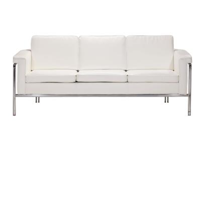 Rental store for shv couch leather white 82 inch w x 29 inch d in the San Jose metro area