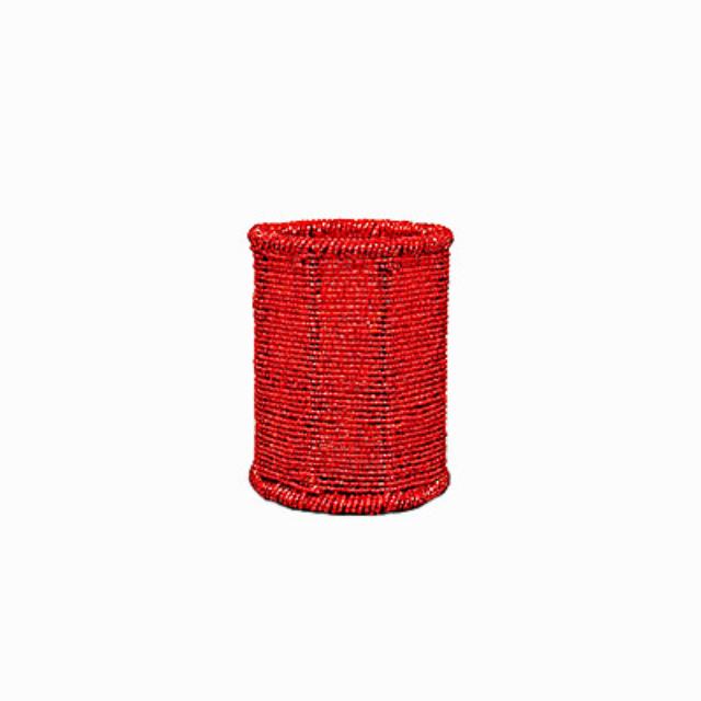 Rental store for votive holder beaded red 4 1 2 inch tall in the San Jose metro area