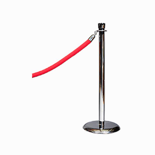 Rental store for rope red velour 6 foot for chrome stanchion in the San Jose metro area