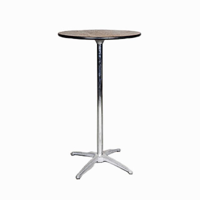 Rental store for kit cocktail table 24 inch round pedestal in the San Jose metro area