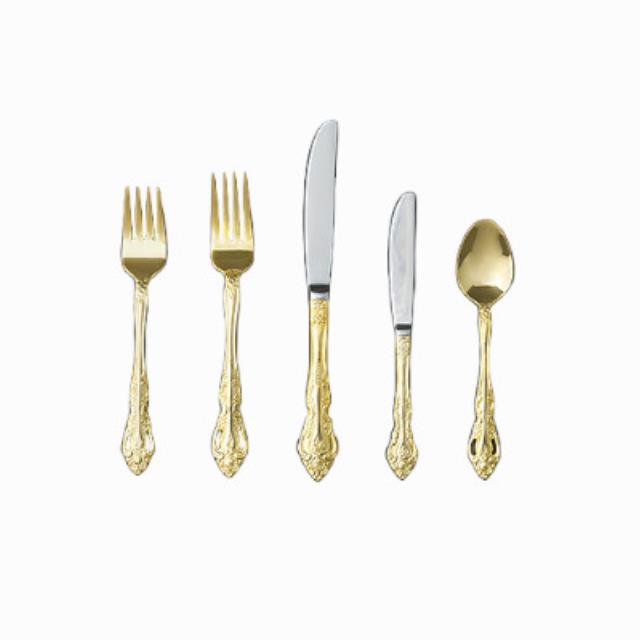 Rental store for flatware abbey gold in the San Jose metro area