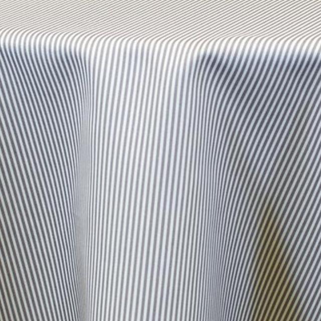 Rental store for specialty pinstripe ivory steel linen in the San Jose metro area