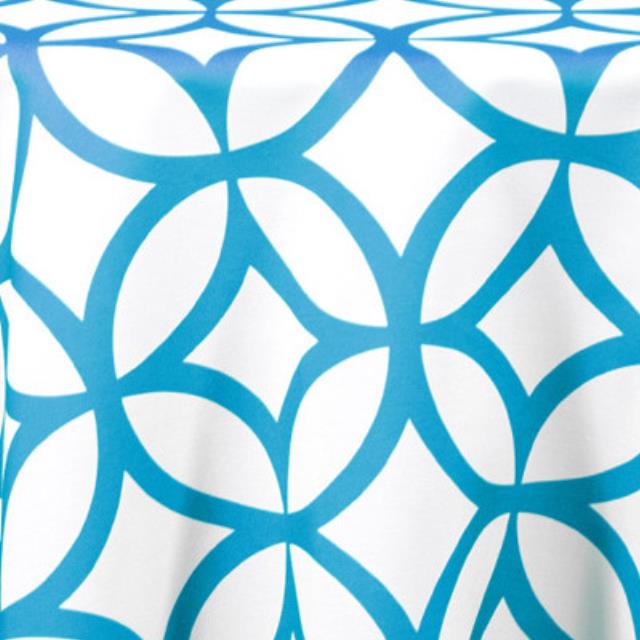 Rental store for specialty retro cirque aqua linen in the San Jose metro area