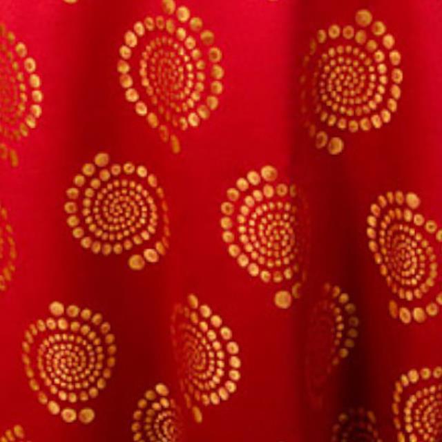 Rental store for specialty kaleidoscope fire orange linen in the San Jose metro area