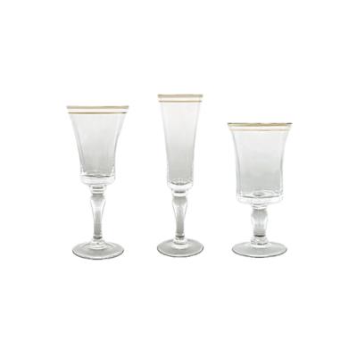 Rental store for glassware rimmed silver in the San Jose metro area