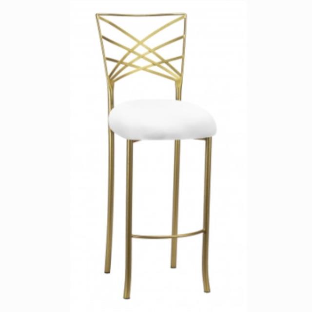 Rent barstool gold fanfare w white knit cap
