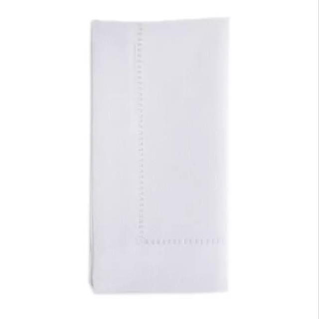 Rent napkin hemstitch white