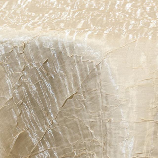 Rental store for iridescent crush ivory linen in the San Jose metro area