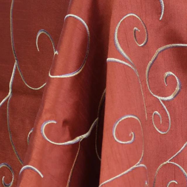 Rental store for nova swirl burnt orange linen in the San Jose metro area