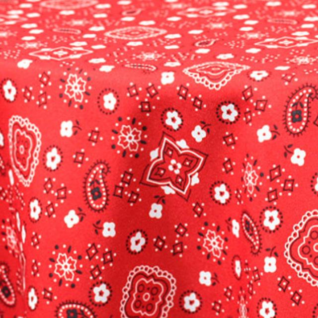 Rental store for print bandana red linen in the San Jose metro area