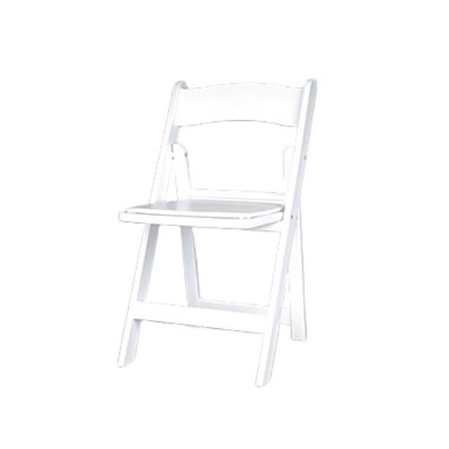Rental store for chair resin white a w padded seat in the San Jose metro area
