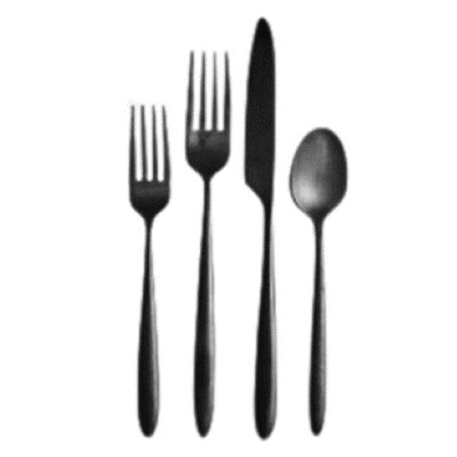 Rent flatware muse black